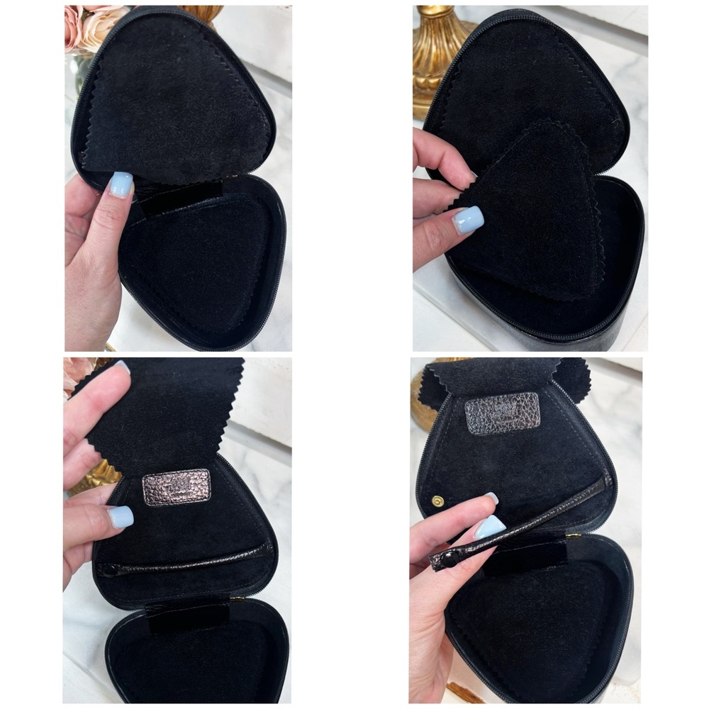 Gianni Versace Black Leather Medusa Jewelry Case - Picture 12 of 13